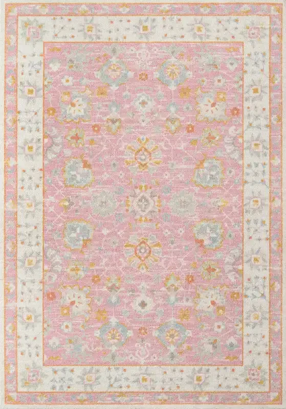 Momeni Anatolia ANA-8 Pink Machine Made Area Rugs