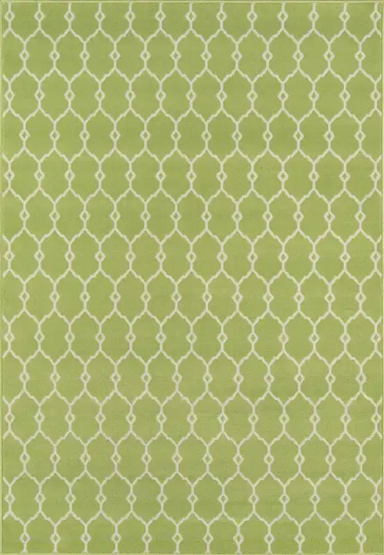 Momeni Baja BAJ-2 Green Machine Made Area Rugs