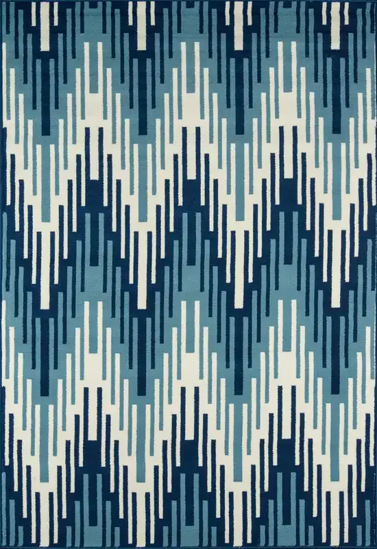 Momeni Baja BAJ-6 Blue Machine Made Area Rugs