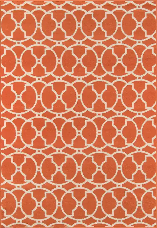 Momeni Baja BAJ11 Orange Machine Made Area Rugs