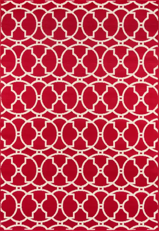 Momeni Baja BAJ11 Red Machine Made Area Rugs
