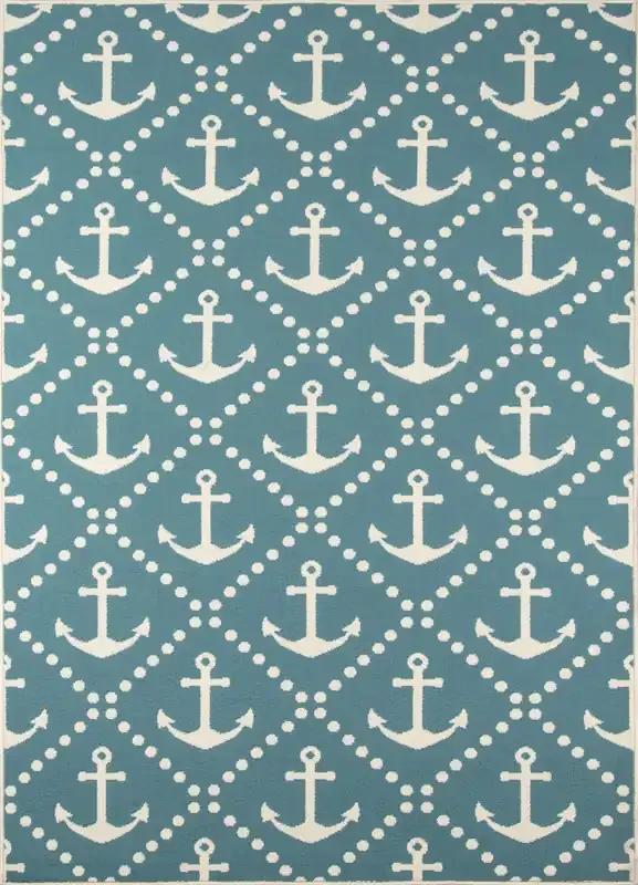 Momeni Baja BAJ16 Blue Machine Made Area Rugs