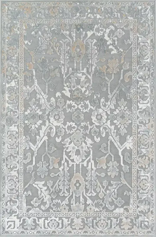 Momeni Harlow HLW-1 Grey Machine Made Area Rugs