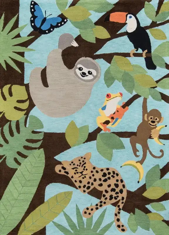 Momeni Lil Mo Classic LMI-9 Multi Hand Hooked Area Rugs