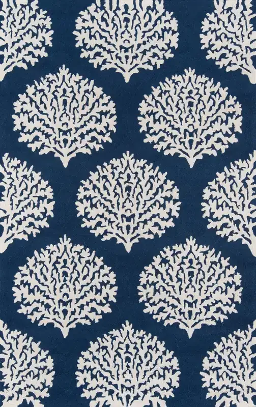 Momeni Veranda VR-45 Navy Hand Hooked Area Rugs