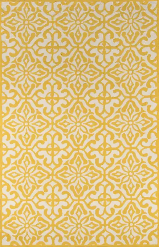 Momeni Veranda VR-59 Yellow Hand Hooked Area Rugs