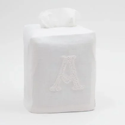 Monogram Nouveau Tissue Box Covers by Henry Handwork