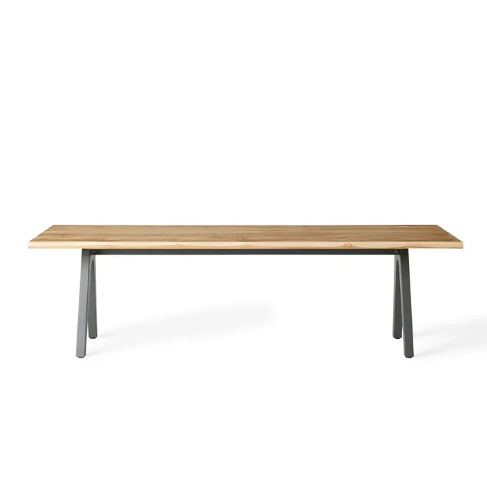 Montara 110″ Live Edge Teak Dining Table