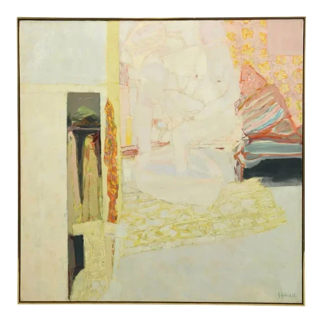 Monumental Gabriel Godard Abstract Oil on Canvas