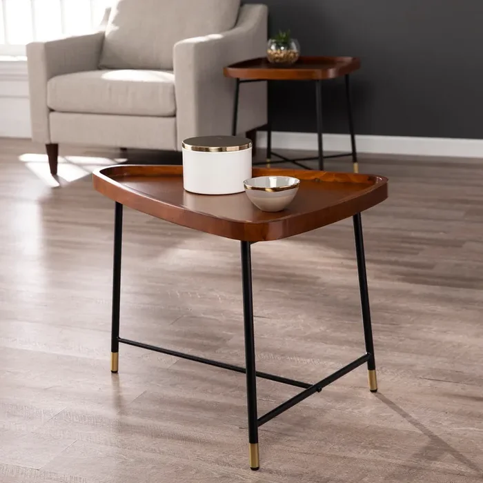 Morling Midcentury Modern Geometric End Table