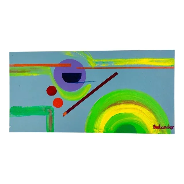 “Morning Coffee” Acrylic Abstract Composition by Erik Sulander