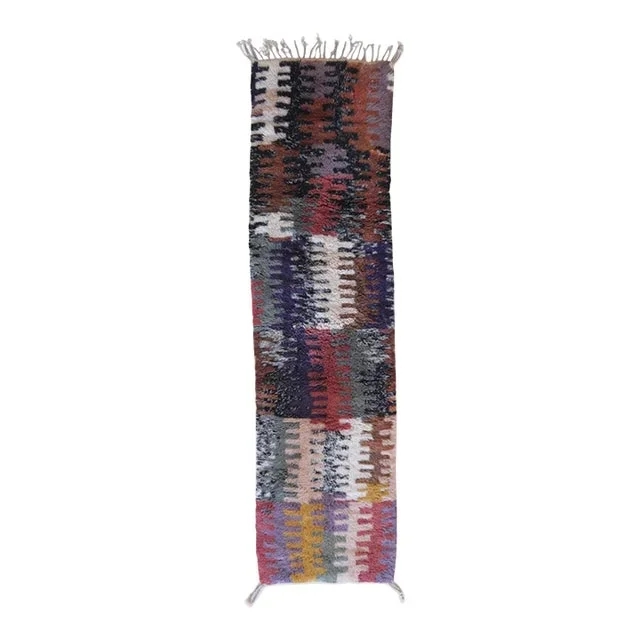 Moroccan Beni MRirt Hallway Shag Rug – 9.8 X 2.7 Ft