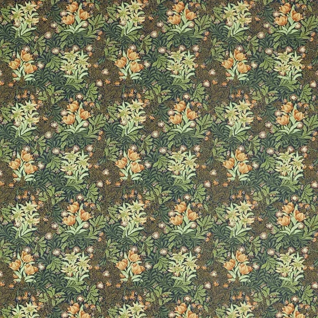 Morris & Co Bower Fabric in Indigo