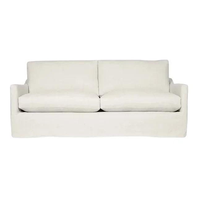 Moss Home Megan Sofa 96″W, Safari Optic White