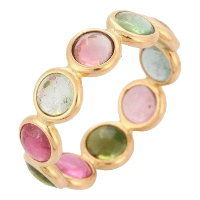 Multi-Tourmaline Infinity Band Size 7
