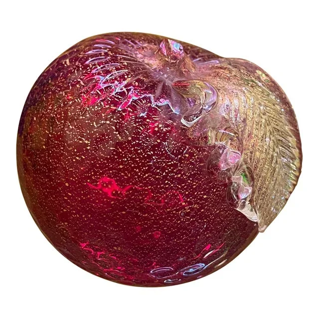 Murano Glass Apple C. 1960s