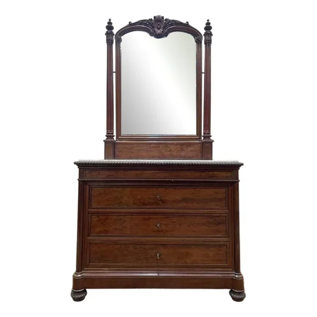 Napoleon III Mahogany Commode