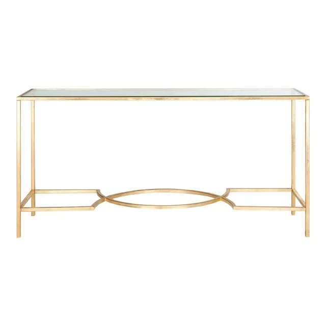 Nelson Console in Gold