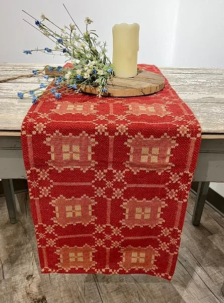 Newbury Red/Tan 34″ Table Square