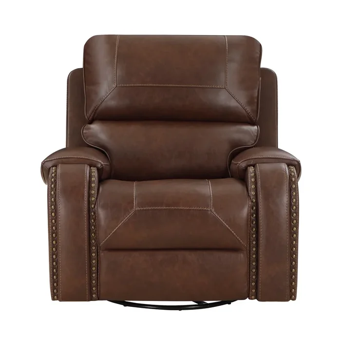 Newnan Brown Swivel Glider Reclining Chair