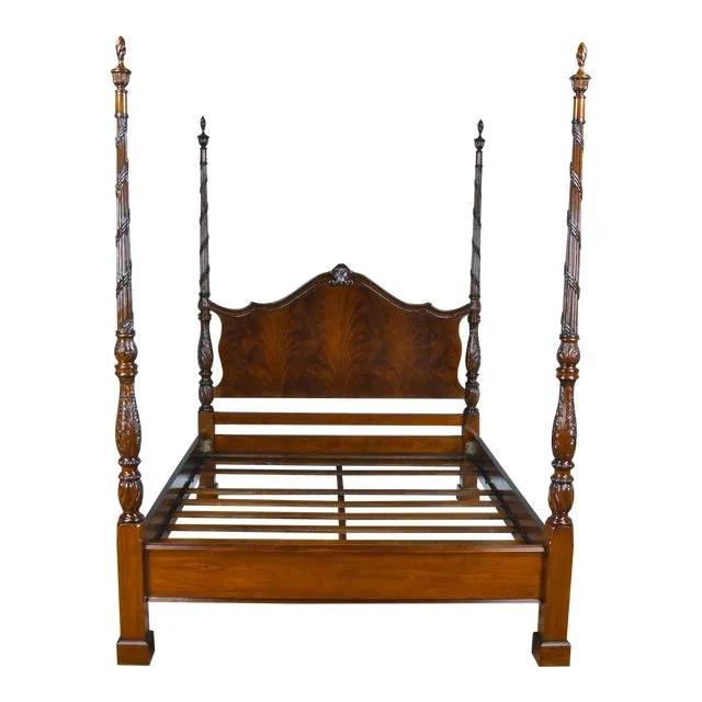 Niagara Furniture King Size Mahogany Four Poster Bedframe