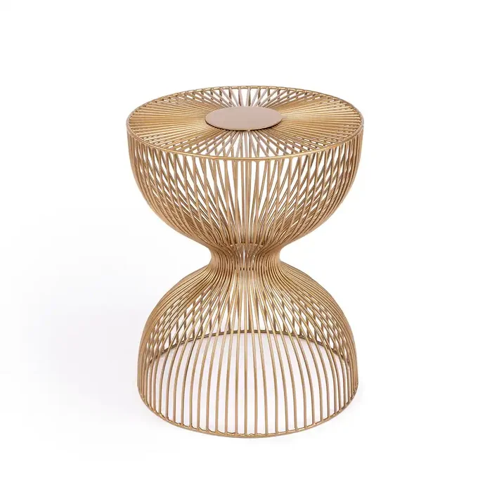 Nicholas Gold Metal End Table