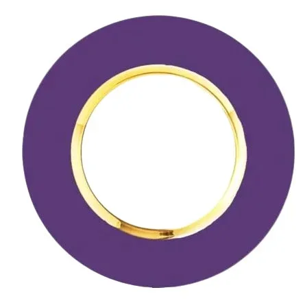 Nicolette Mayer Oro 24k Crystal Charger 13″ Plate, Purple