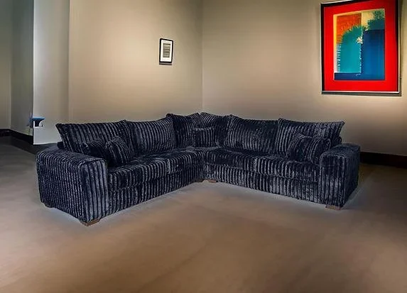 Noah Black 3-Piece RAF Sectional