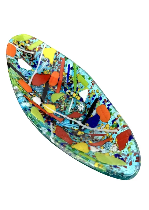 Noah – Multicolored Murano Glass Plate “Carnaval”