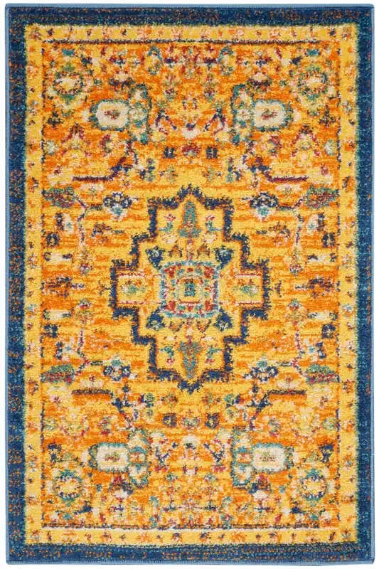 Nourison Allur Alr04 Orange Multicolor Area Rugs