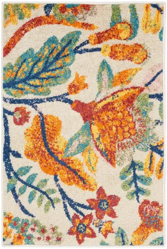 Nourison Allur Alr09 Ivory Multicolor Area Rugs