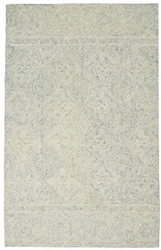 Nourison Azura Azm01 Ivory/light Blue Area Rugs