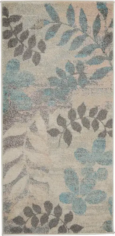 Nourison Tranquil Tra01 Ivory/light Blue Area Rugs