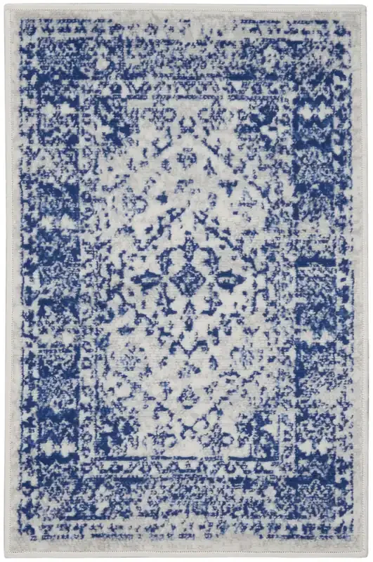 Nourison Whimsicle Whs15 Ivory Navy Area Rugs