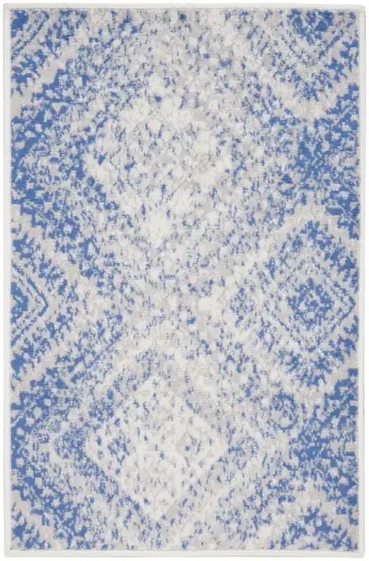 Nourison Whimsicle Whs17 Ivory Blue Area Rugs