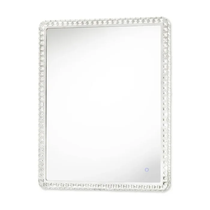 Nova of California Marilyn 40″ Illuminated Rectangular Mirror In Chrome With Touch Dimmer