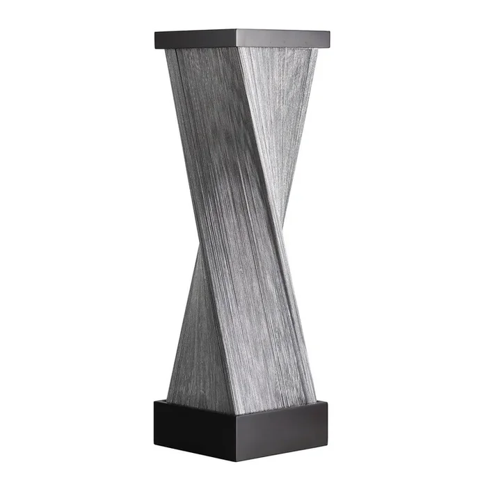 Nova of California Torque 24″ Accent Table Lamp In Espresso And Satin Nickel With Online Switch 1-Light