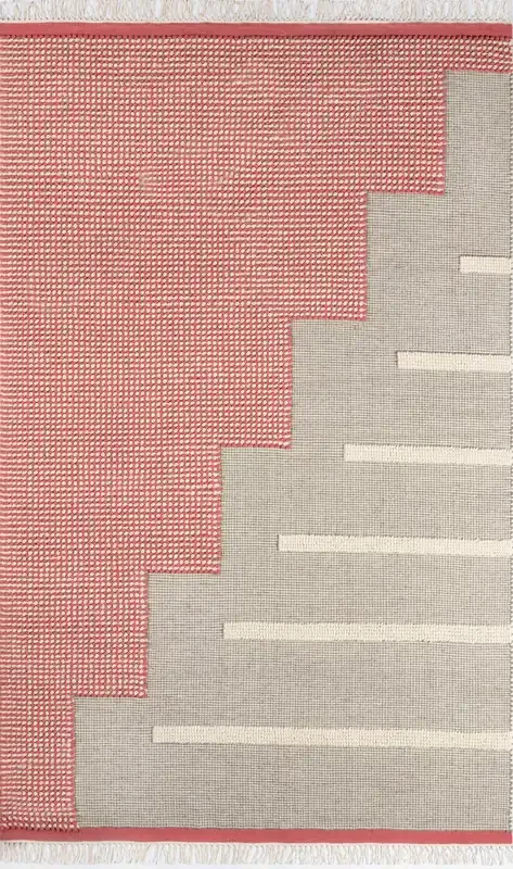 Novogratz Karl KRL-1 Pink Hand Made Area Rugs