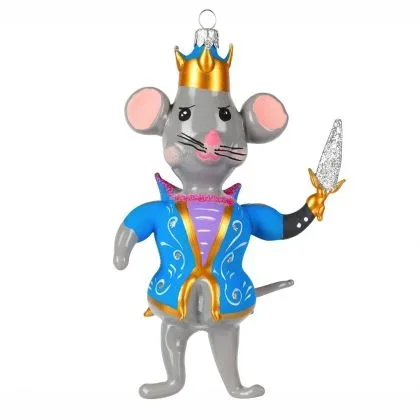 Nutcrackers Figural Mouse King Ornament by Vietri