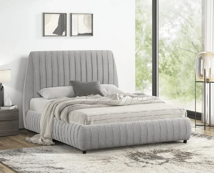 Oasis Grey Queen Platform Bed