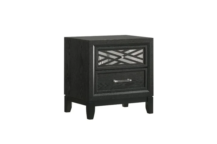 Obsidian Nightstand in Black