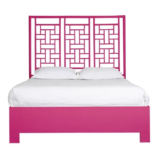 Ohana Bed Queen – Bright Pink