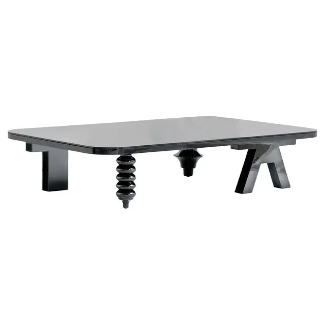 Ok! Low Table with Glass Top by Jaime Hayon for BD Barcelona