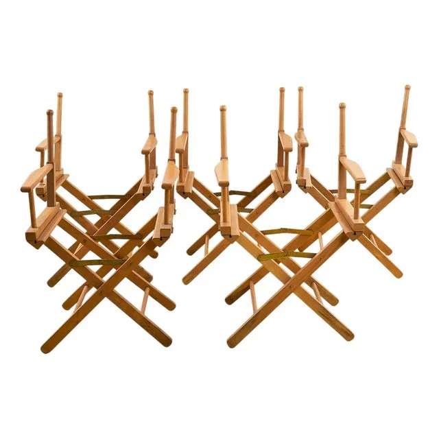 Open Close Directors Chairs, Set of 5
