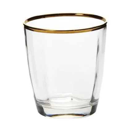Optical Gold Double Old Fashioned by Vietri