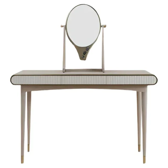 Oriette Vanity Table Bleached Oak by Felice James