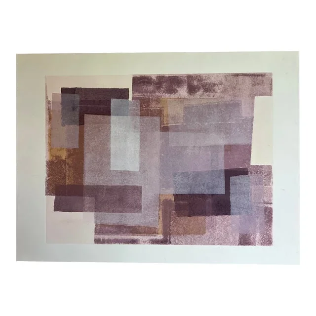Original Abstract Geometric Monotype Artwork