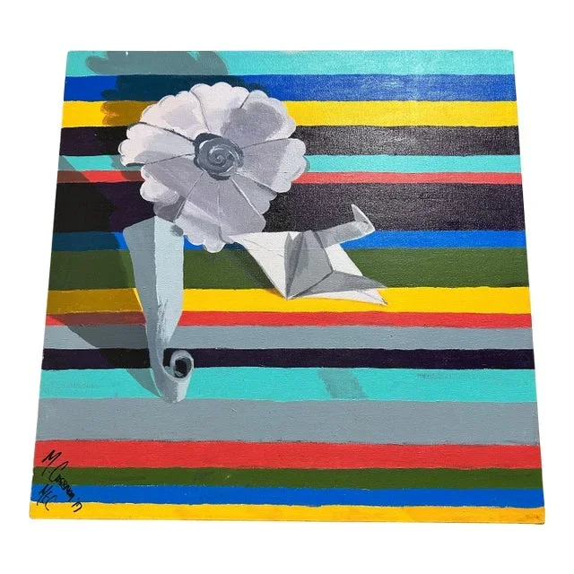 Original Contemporary Acrylic Art on Canvas Signed by Artist