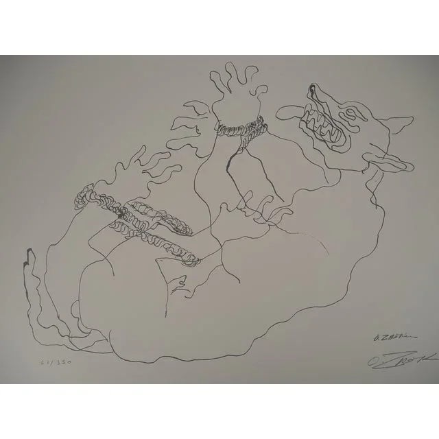Ossip Zadkine, Mythology: Cerberus Captured, Original Lithograph