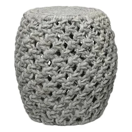 Outdoor Abaca Rope Woven Stool / Side Table